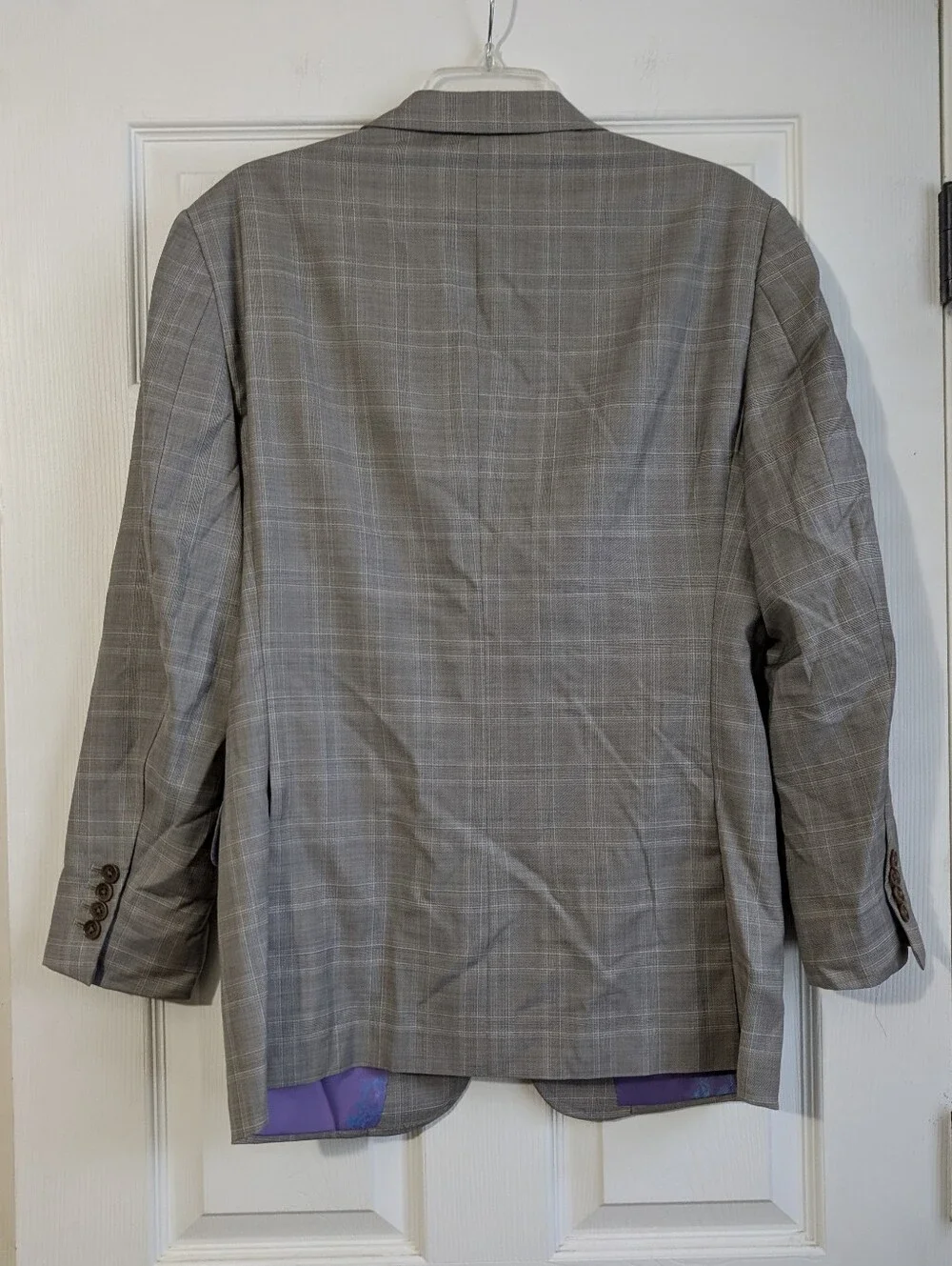 Astor & Black For Johnny Giavotella Grey Suit Jacket With Vest Size 36